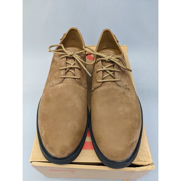 CAMPER Iman K200685-028 Brown Lace Up Nubuck Shoes For Women Sz 11 - Picture 5 of 9